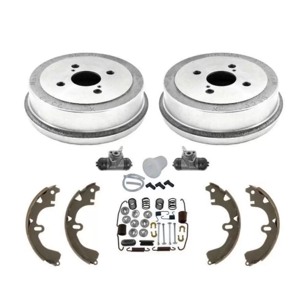 Rear Brake Drums Brake Shoes and Bleeding Kit For Chevrolet Geo Toyota Non-ABS