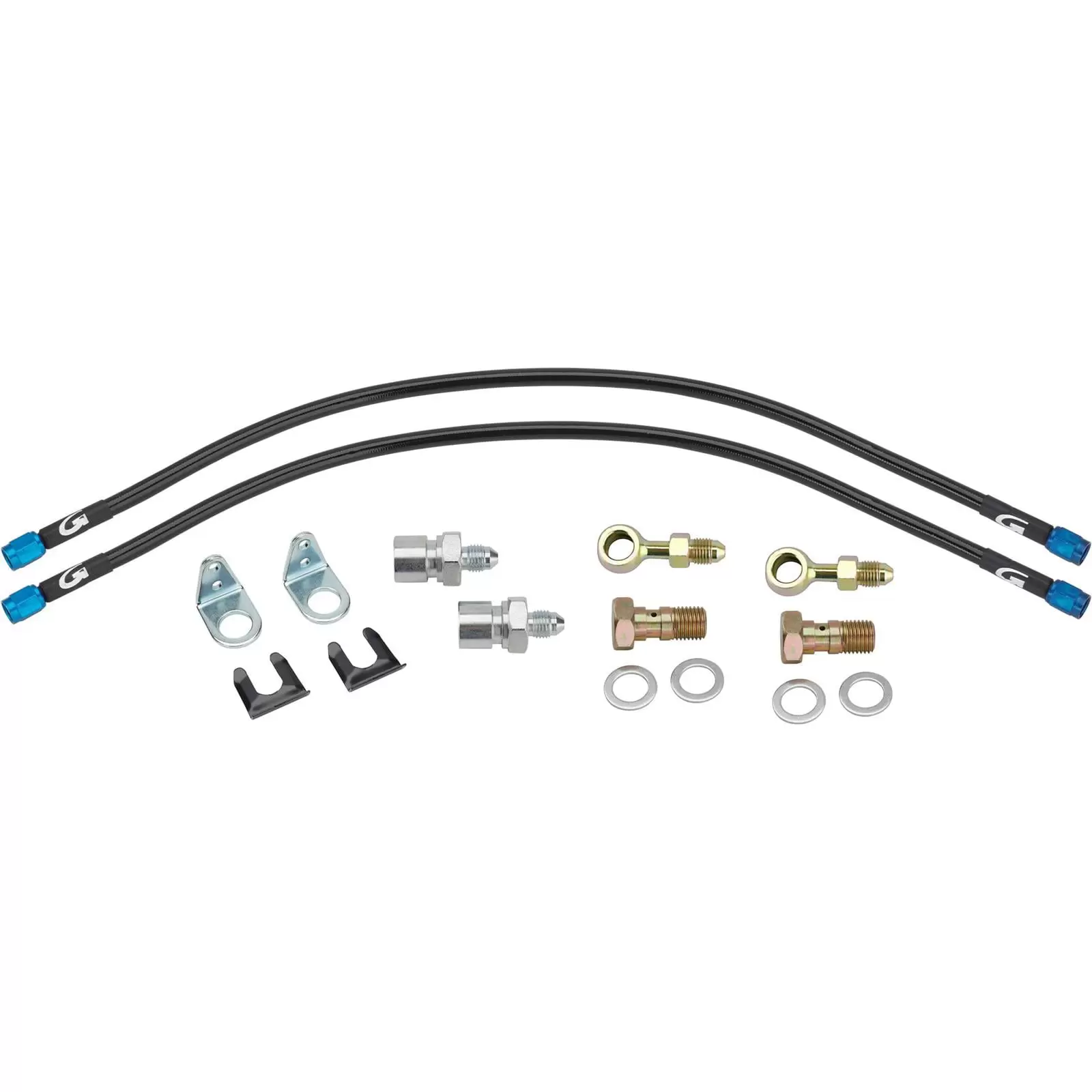 18 Inch Kevlar -3AN Brake Line Kit. 3/8 Inch or 10mm. 3/8-24 IFF