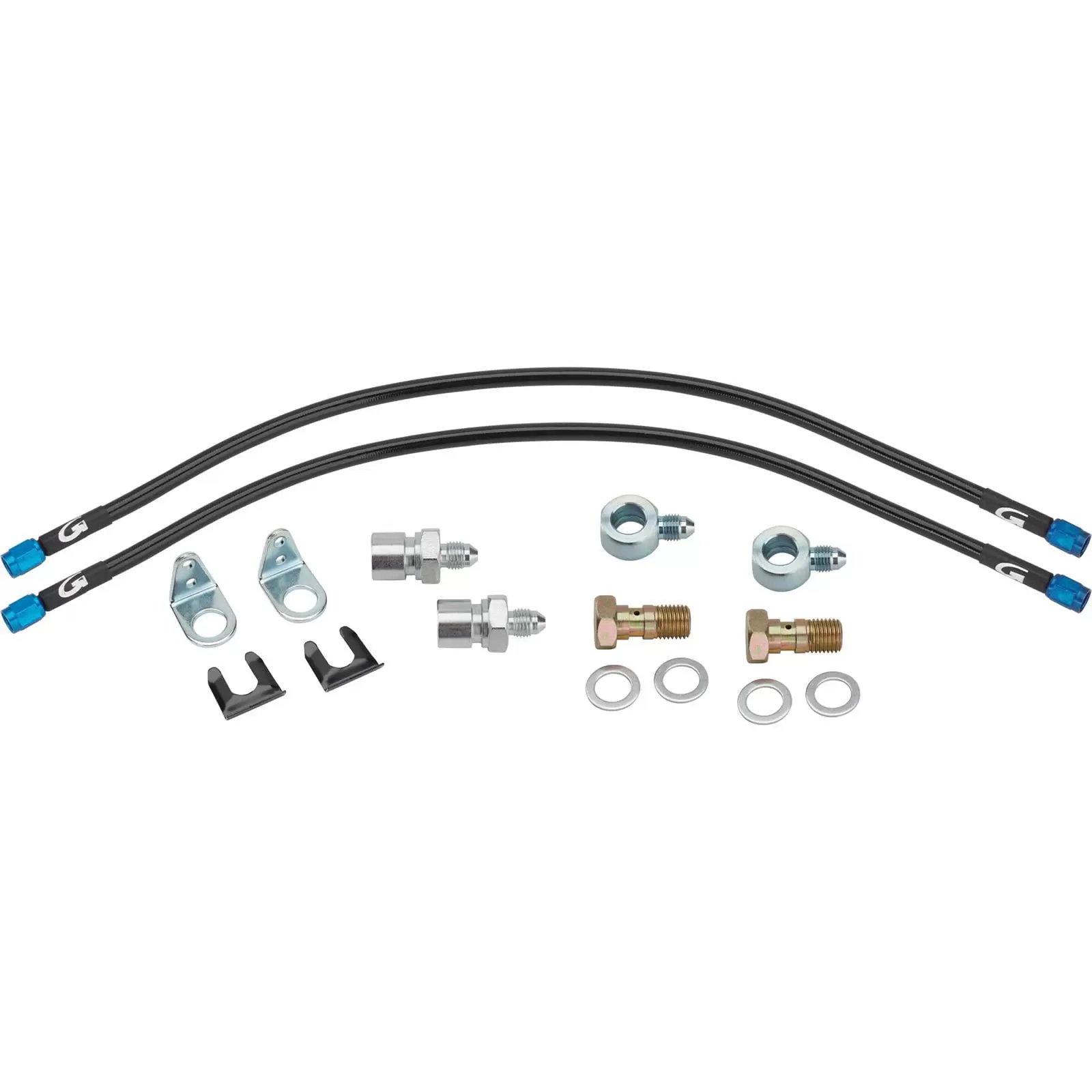 18 Inch Kevlar -3AN Brake Line Kit. 7/16 Inch x 20. 3/8-24 IFF