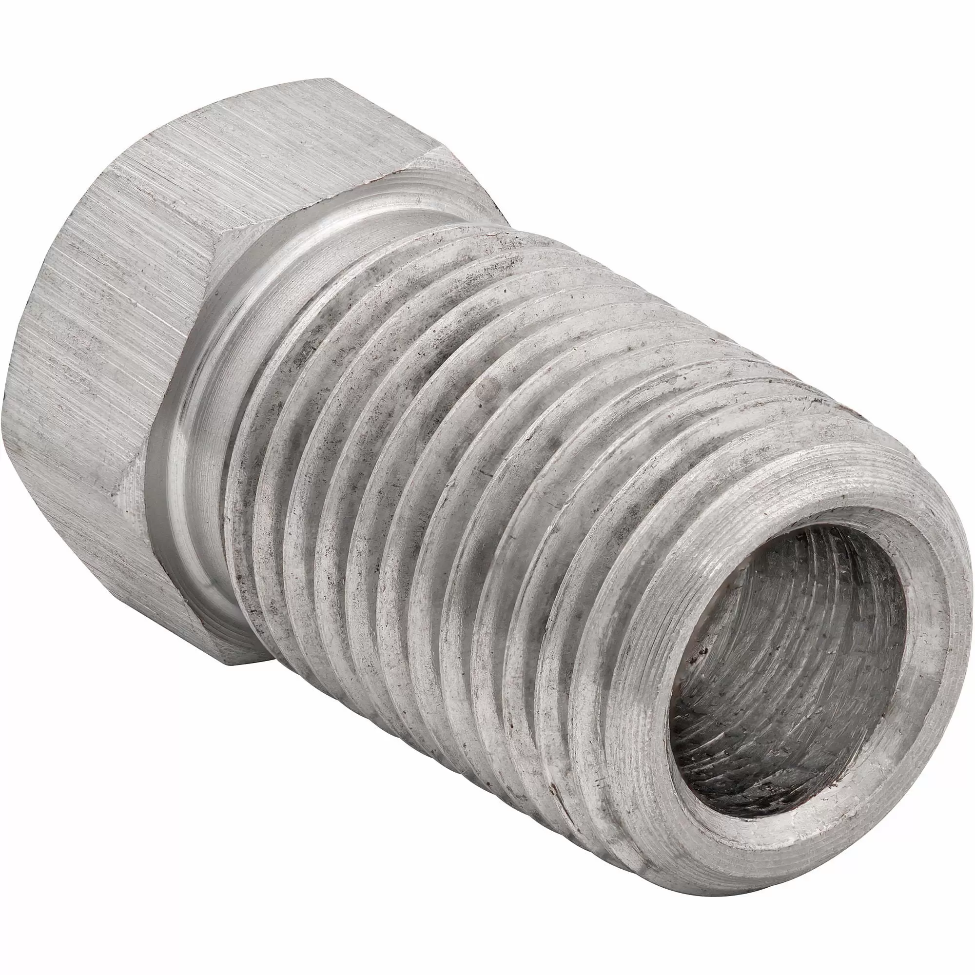 4LIFETIMELINES Stainless Steel Brake Line Tube Nut. Long. 1/4 (7/16-24 Inverted). Bag of 10