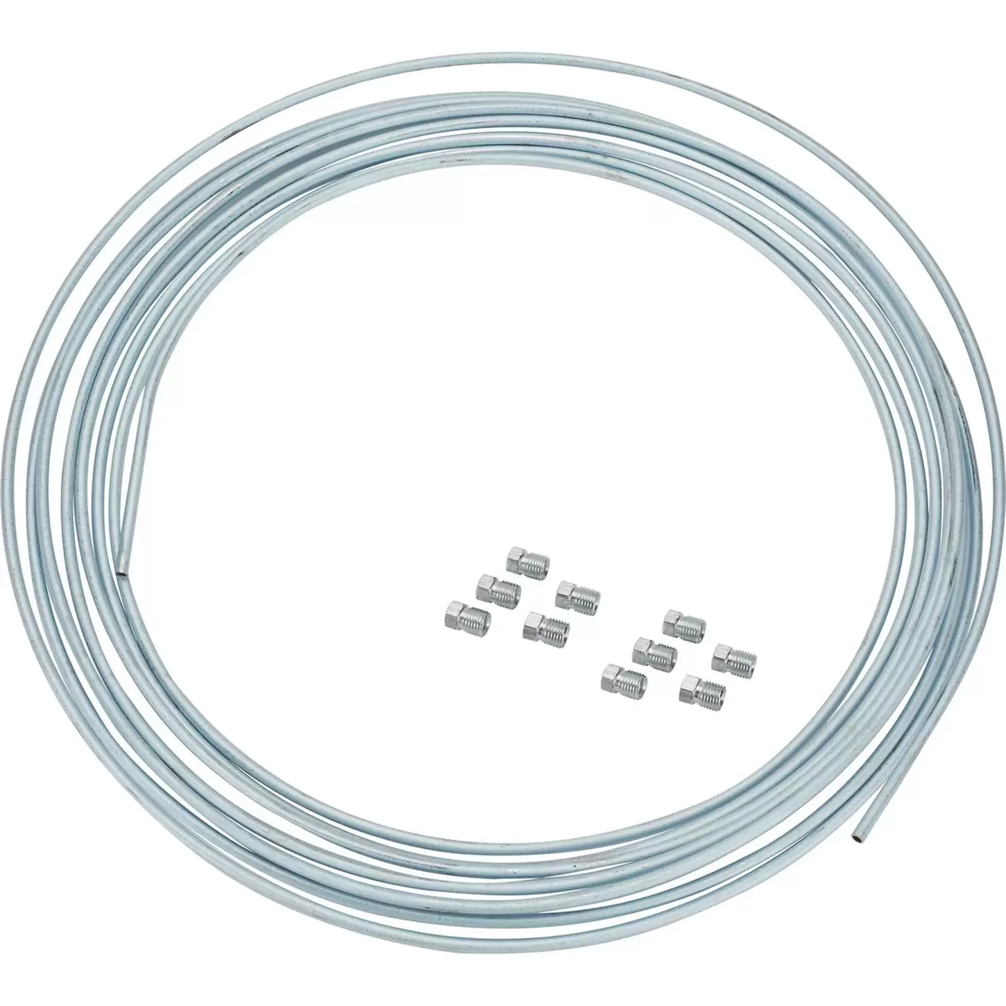 3/16 Inch Steel Brake Line Kit. 25 Foot Roll. 10 Flare Nuts