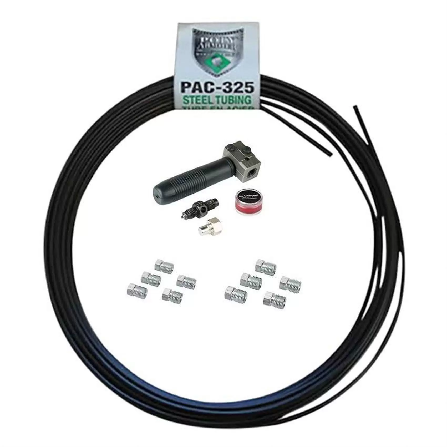 3/16 PVF Coated Steel Brake Line Kit w/Flaring Tool. 3/8-24. 25Ft