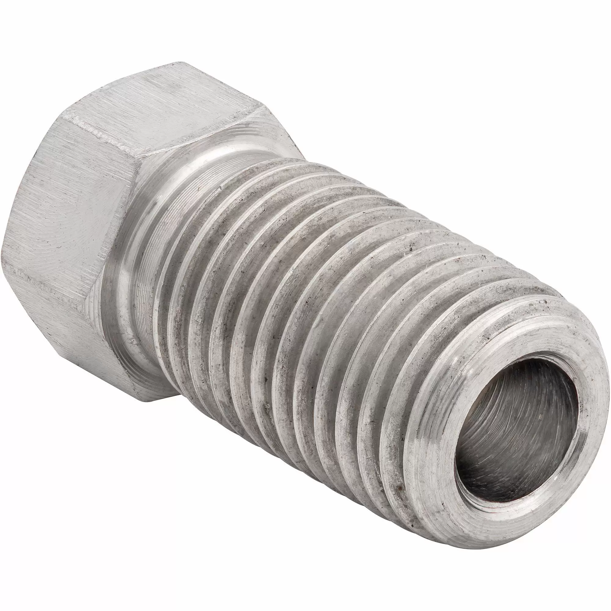 4LIFETIMELINES Stainless Steel Brake Line Tube Nut. Long. 3/16 (3/8-24 Inverted). Bag of 10