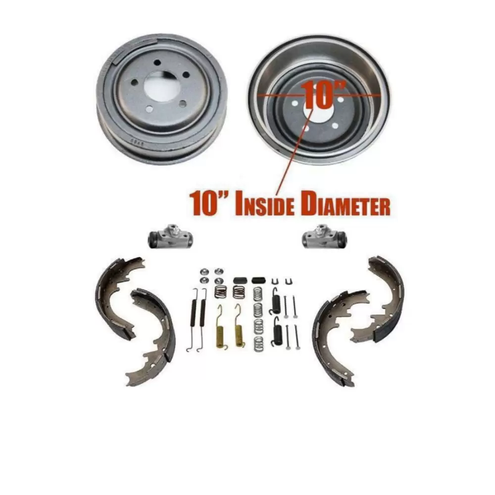 10 Rear Drums Shoes Spring Kit Wheel For B2500 B3000 Ranger 4 Wheel Drive