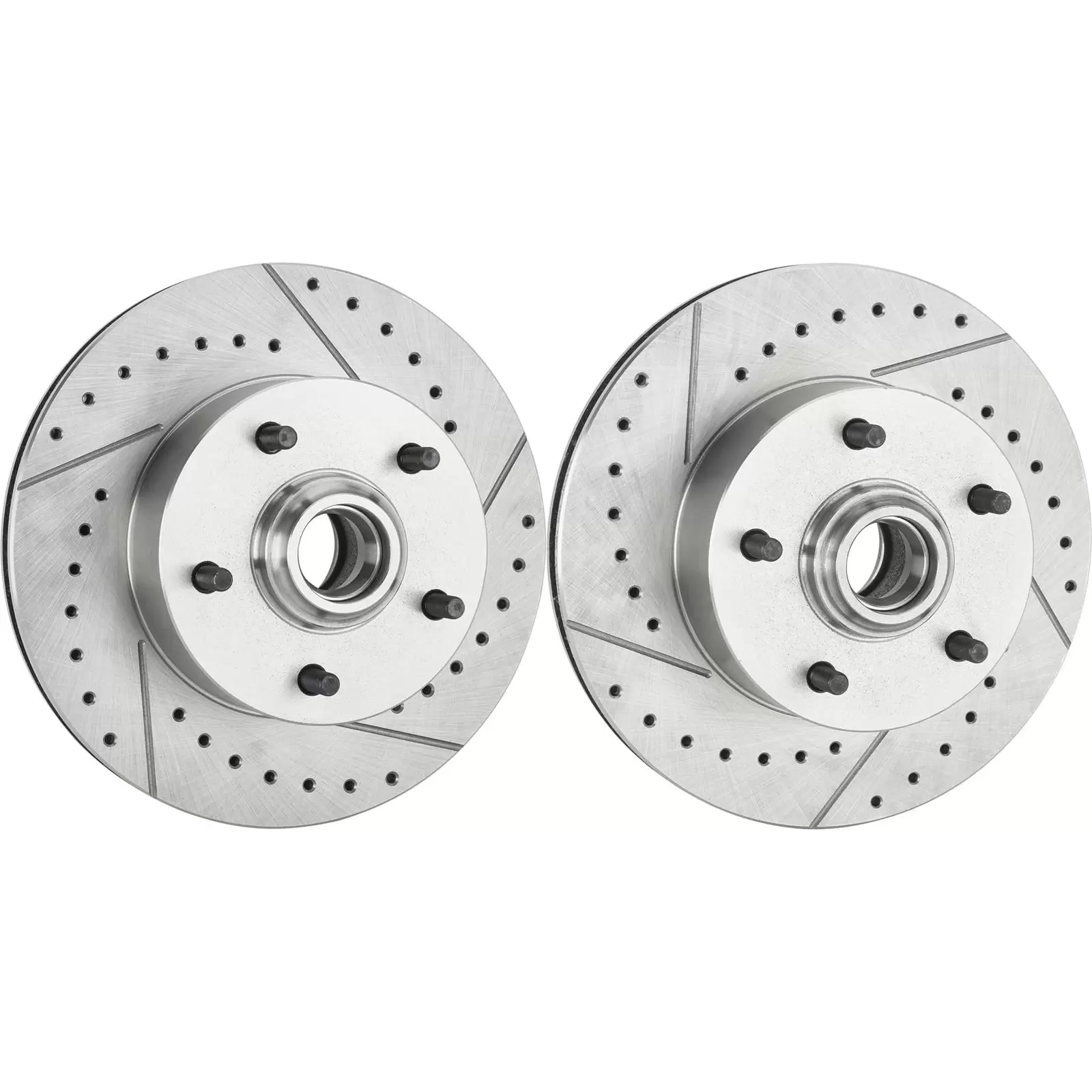 69-72 GM Drilled and Slotted Brake Rotors. 11 In.. 5 on 4 3/4 BP