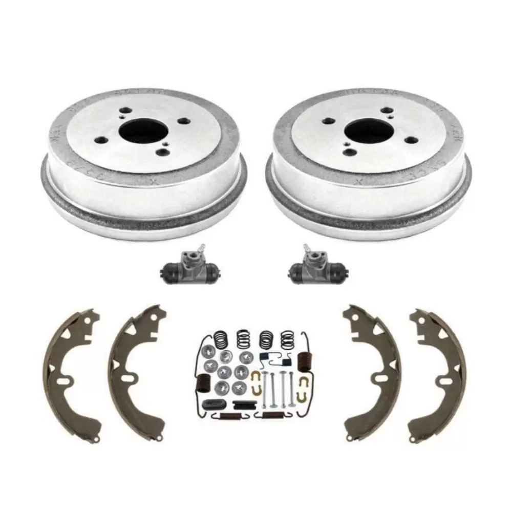 Rear Drums Brake Shoes Wheel Cylinders & Spring Kit For Corolla Prizm Non-ABS