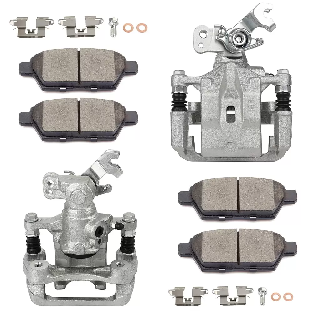 ECCPP D1161 Rear Brake Caliper Assembly + Cefor Ramic Pad fit for 2006-2012 for Ford Fusion.2007-2012 for Lincoln MKZ.2006 for Lincoln Zephyr.2006-2013 for Mazda 6.2006-2011 for Mercury Milan