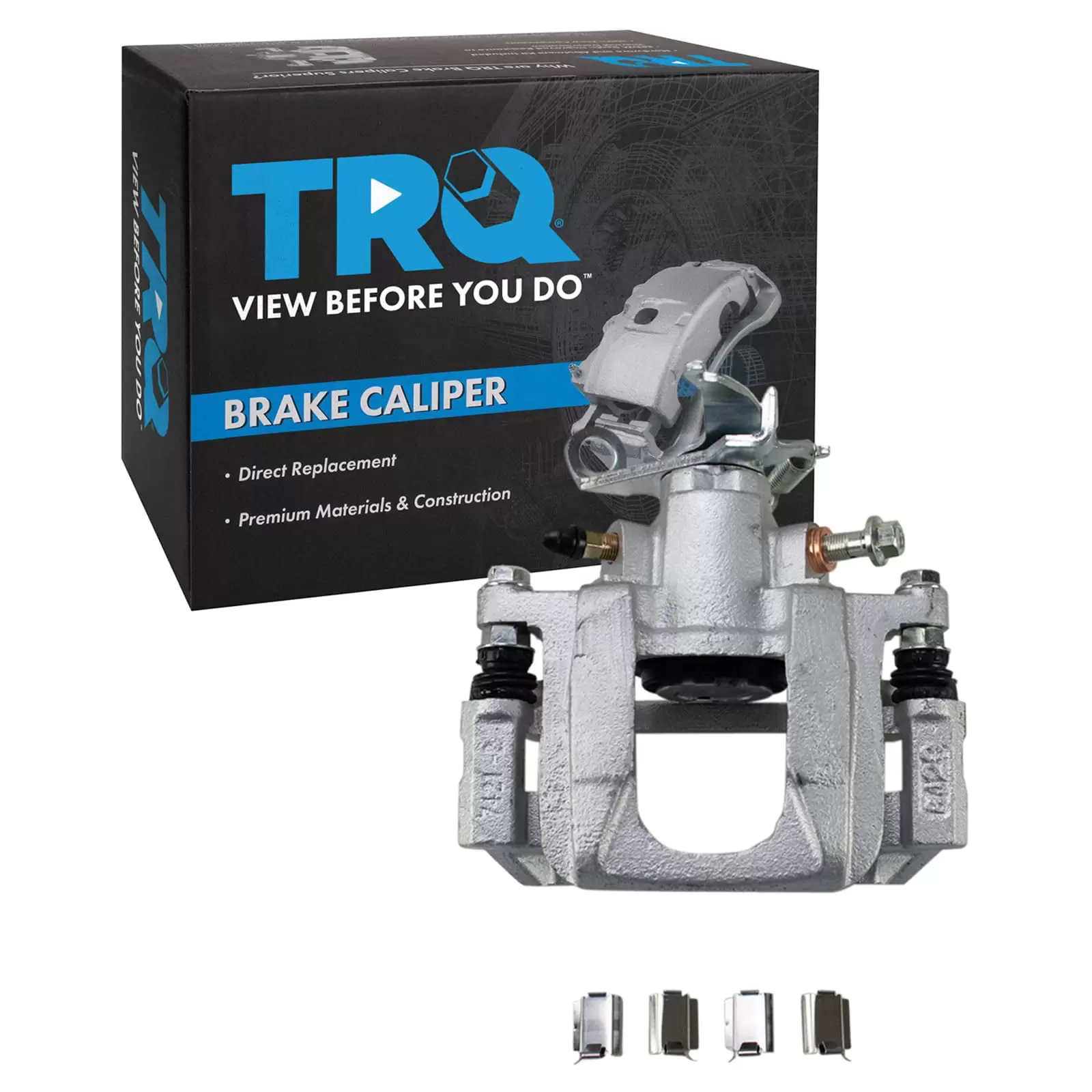 TRQ New Rear Brake Caliper Assembly w/ Bracket & Hardware LH for Dodge Journey CLA31881