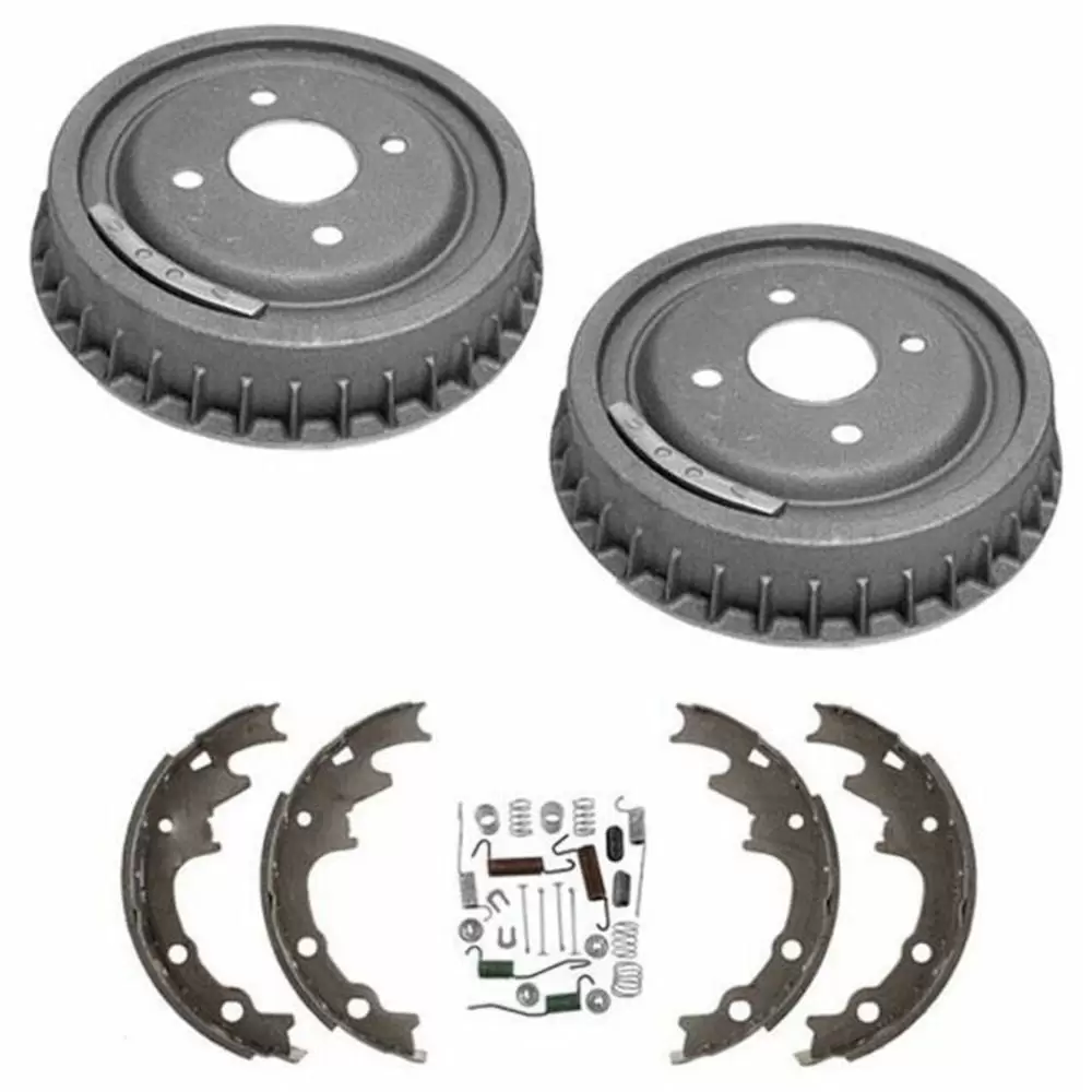 Rear Brake Drums Brake Shoes & Springs Hardware For Ford 1985-1993 Mustang