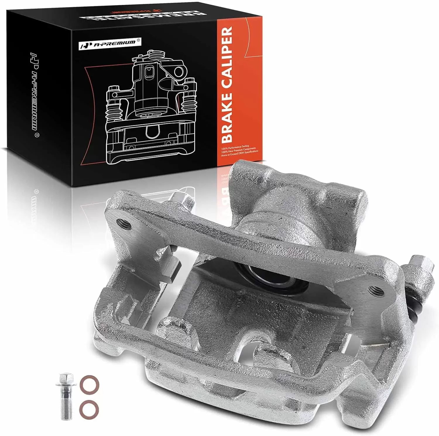 A-Premium Brake Caliper Assembly Compatible with Mitsubishi Galant 2007-2009 Eclipse 2006 2007 2008 2009 2010 2011 2012 3.8L Only Rear Right Passenger Side