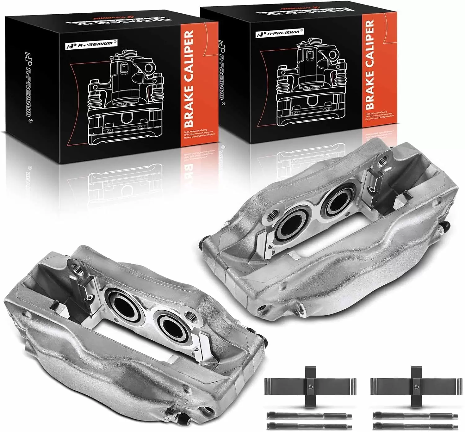 A-Premium Brake Caliper Assembly Compatible with Acura TL 2004-2008 Front Side 2-PC Set