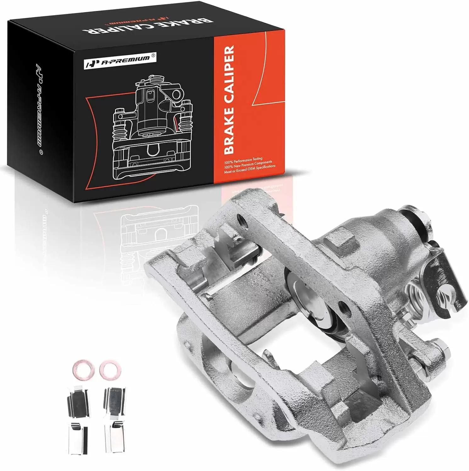 A-Premium Brake Caliper Assembly Compatible with Ford Taurus 2010-2012 Lincoln MKS 2012 Rear Driver Side