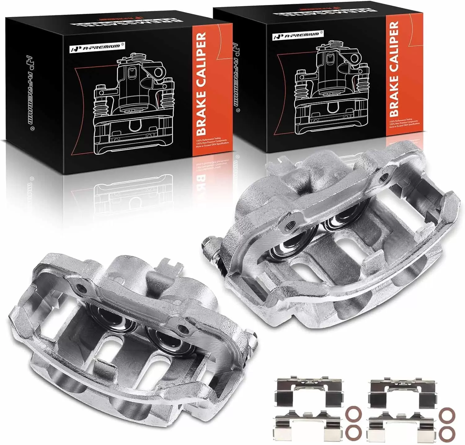 A-Premium Brake Caliper Assembly Compatible with Frontier 1998-2004 Pickup 1995-1997 D21 1992-1994 Front Side 2-PC Set