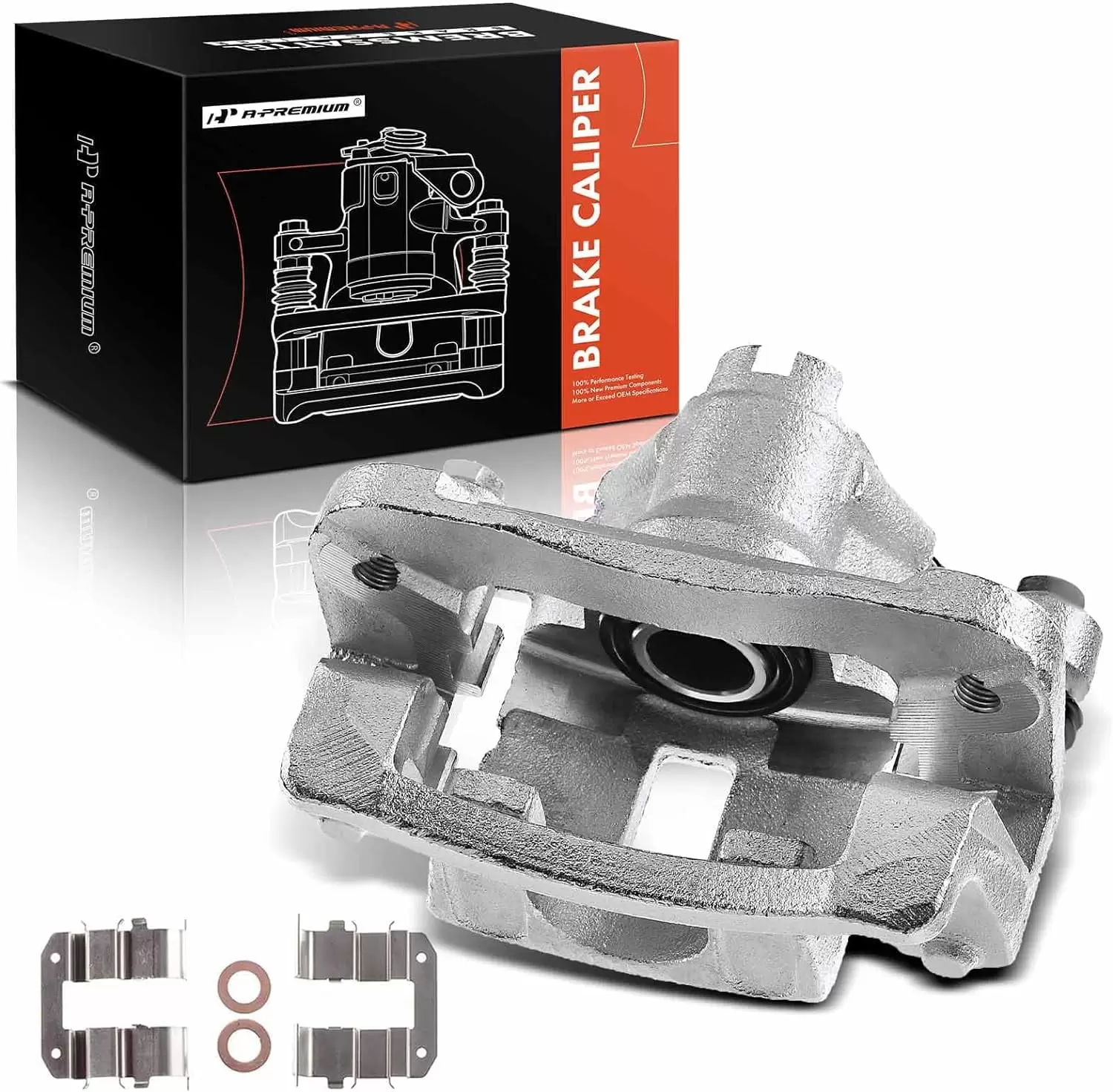 A-Premium Brake Caliper Assembly Compatible with Kia Rio Rio5 Forte Koup Forte5 Hyundai Accent Dodge Attitude Rear Left Driver Side