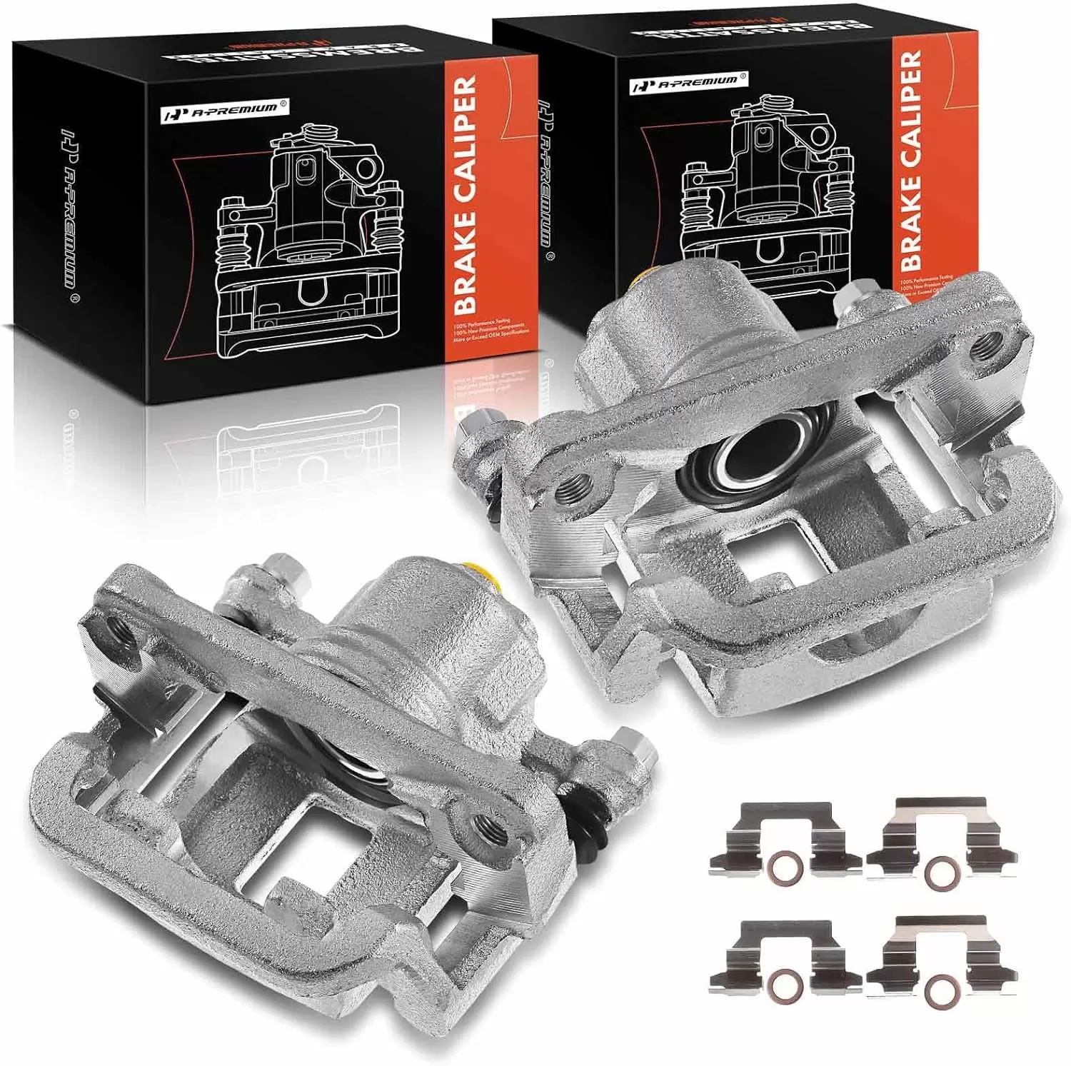 A-Premium Brake Caliper Assembly Compatible with Nissan Rogue 2008-2013 Rogue Select 2014-2015 Rear Side 2-PC Set