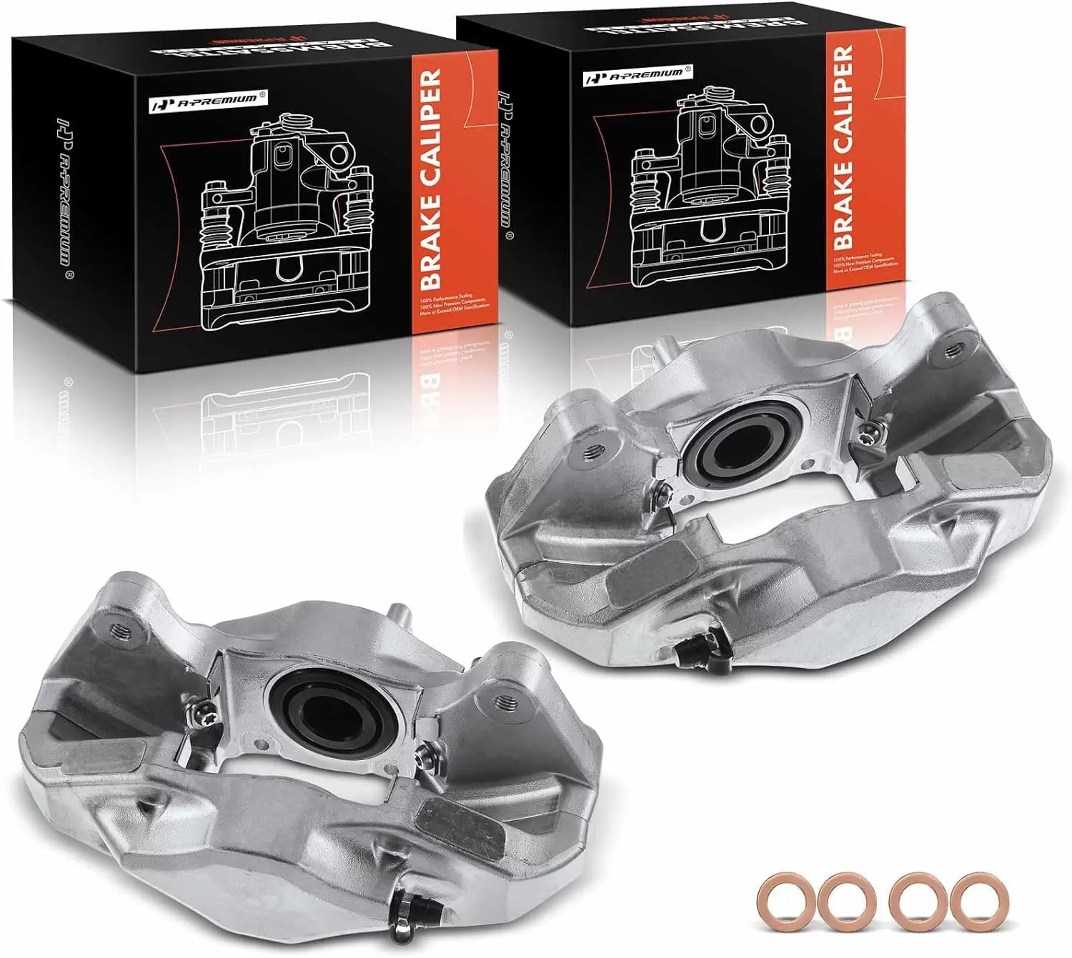 A-Premium Brake Caliper Assembly Compatible with Subaru Impreza WRX WRX STI 2008-2017 Rear Left and Right