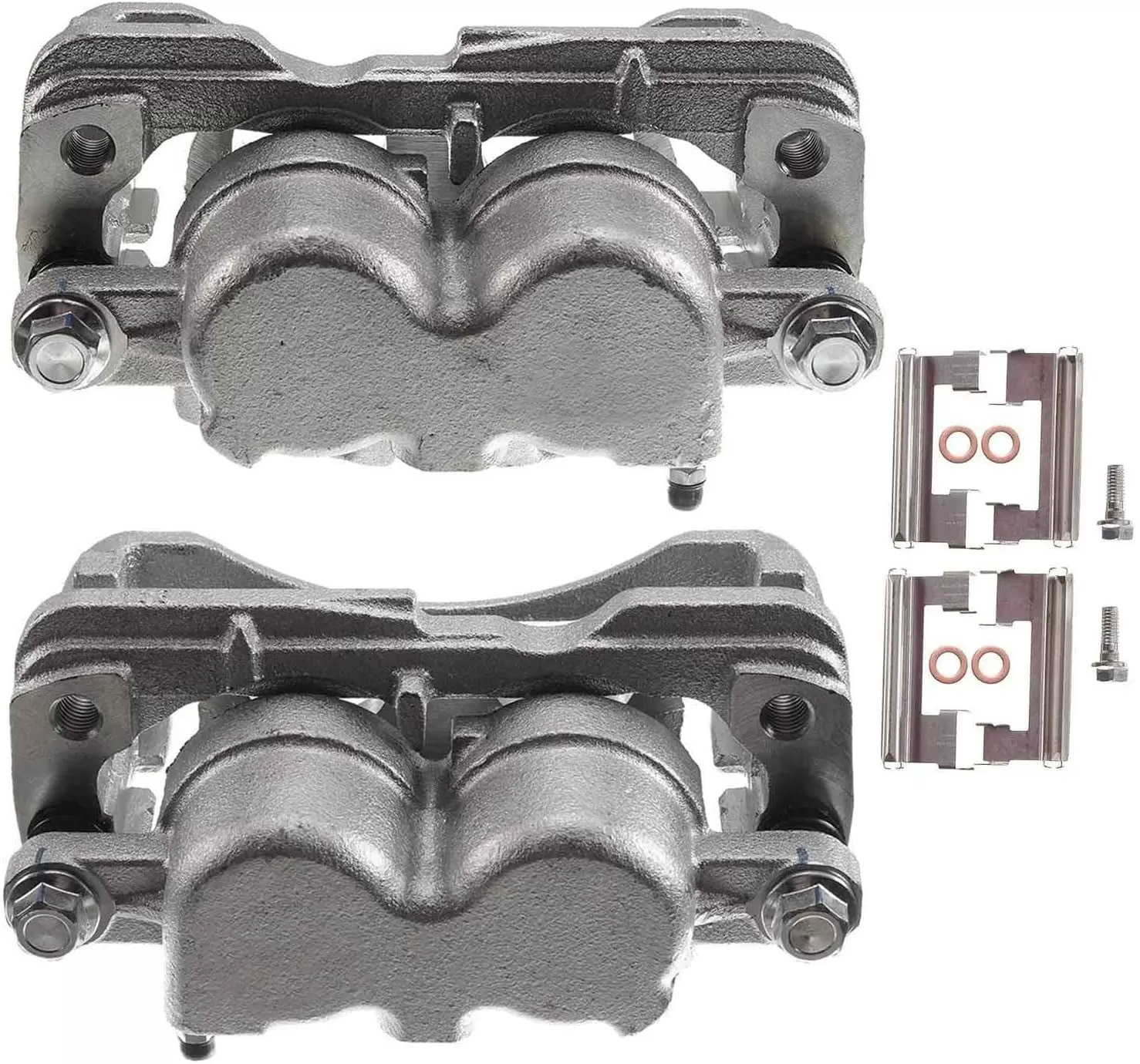 A-Premium Brake Caliper Assembly Replacement for GMC Savana 1500 2500 Sierra 1500 2500 Chevrolet Silverado 1500 2500 3500 Cadillac 2000-2013 Left and Right with 4 Wheel Disc 2-PC