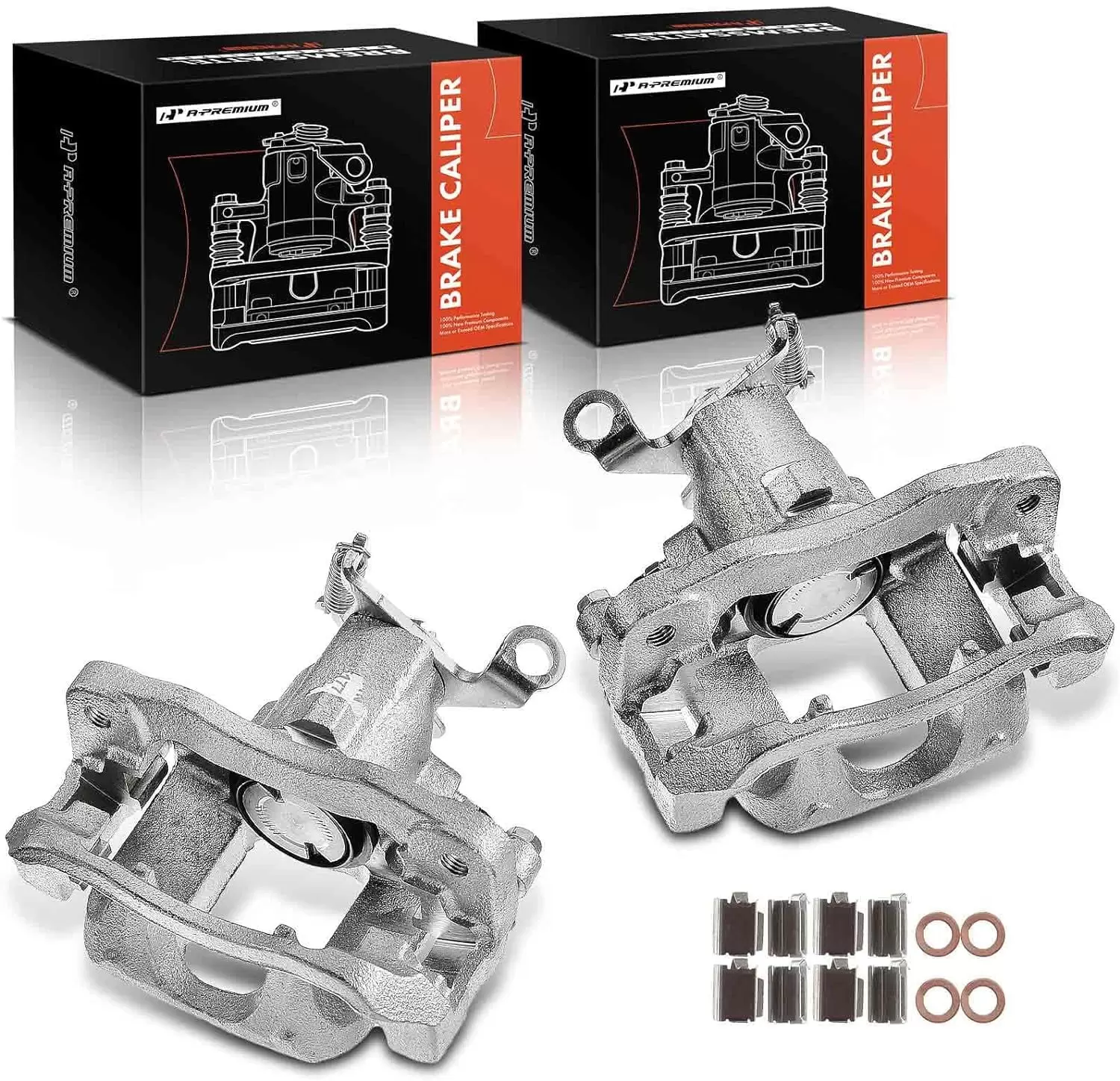 A-Premium Brake Caliper Assembly Replacement for Dodge Journey 2009-2012 Rear Driver and Passenger 2-PC