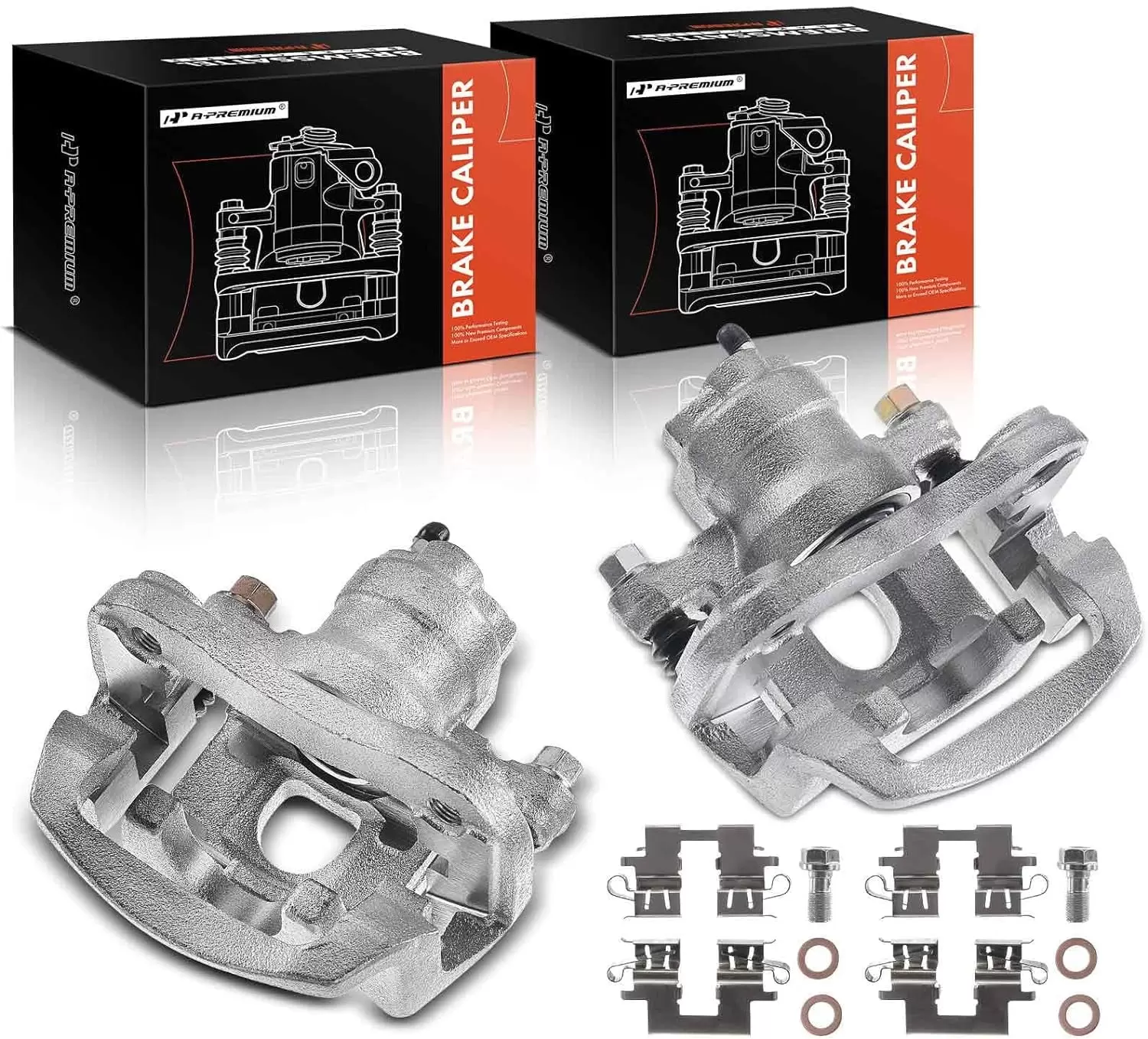 A-Premium Brake Caliper Assembly Replacement for Toyota Highlander 2004-2007 Rear Side 2-PC Set