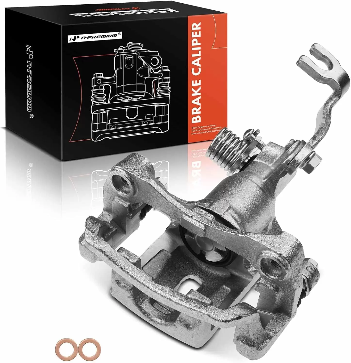 A-Premium Brake Caliper Assembly with Bracket Compatible with Infiniti G20 2002 Nissan Sentra 2002-2006 Rear Passenger Side