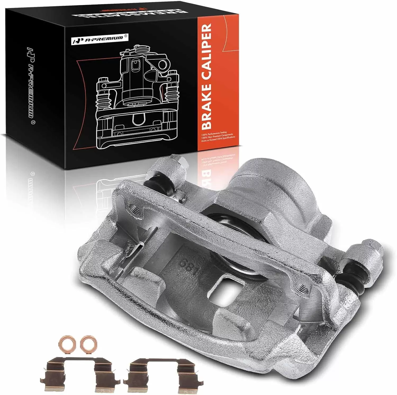 A-Premium Brake Caliper Assembly with Bracket Replacement for Acura CL Honda Accord 1990-1999 Front Driver Side