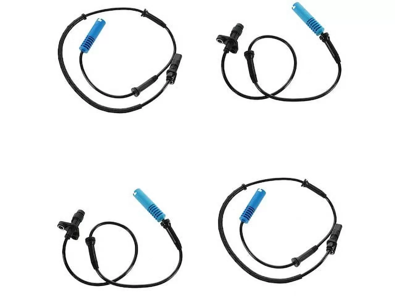 ABS Wheel Speed Sensor Set 4 Piece - Compatible with 2001 - 2003 BMW 525i 2002