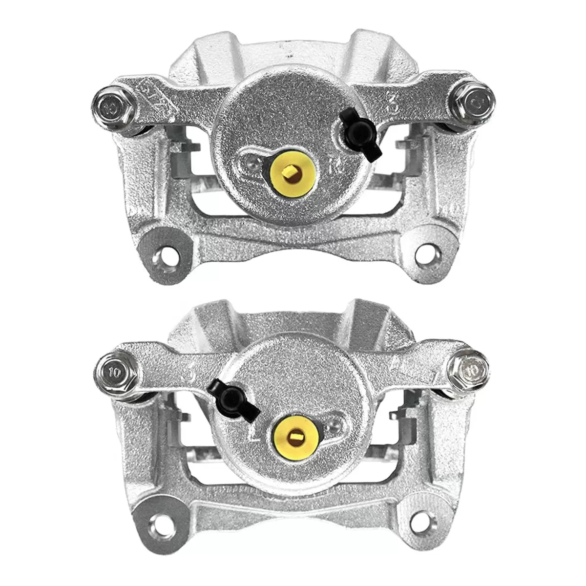 AutoShack Front New Brake Calipers Assembly with Bracket Set of 2 Driver and Passenger Side Replacement for 2003 2004 2005 2006 2007 2008 Toyota Corolla Matrix 2003-2008 Pontiac Vibe 1.8L AWD FWD