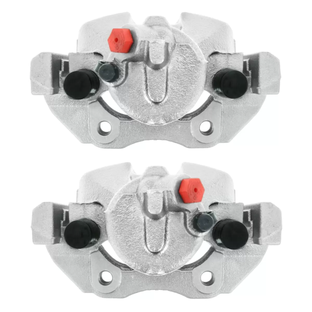 AutoShack Front New Brake Calipers Assembly with Bracket Set of 2 Driver and Passenger Side Replacement for 2005-2007 Mazda 3 2006-2007 Mazda 5 2.0L 2.3L FWD