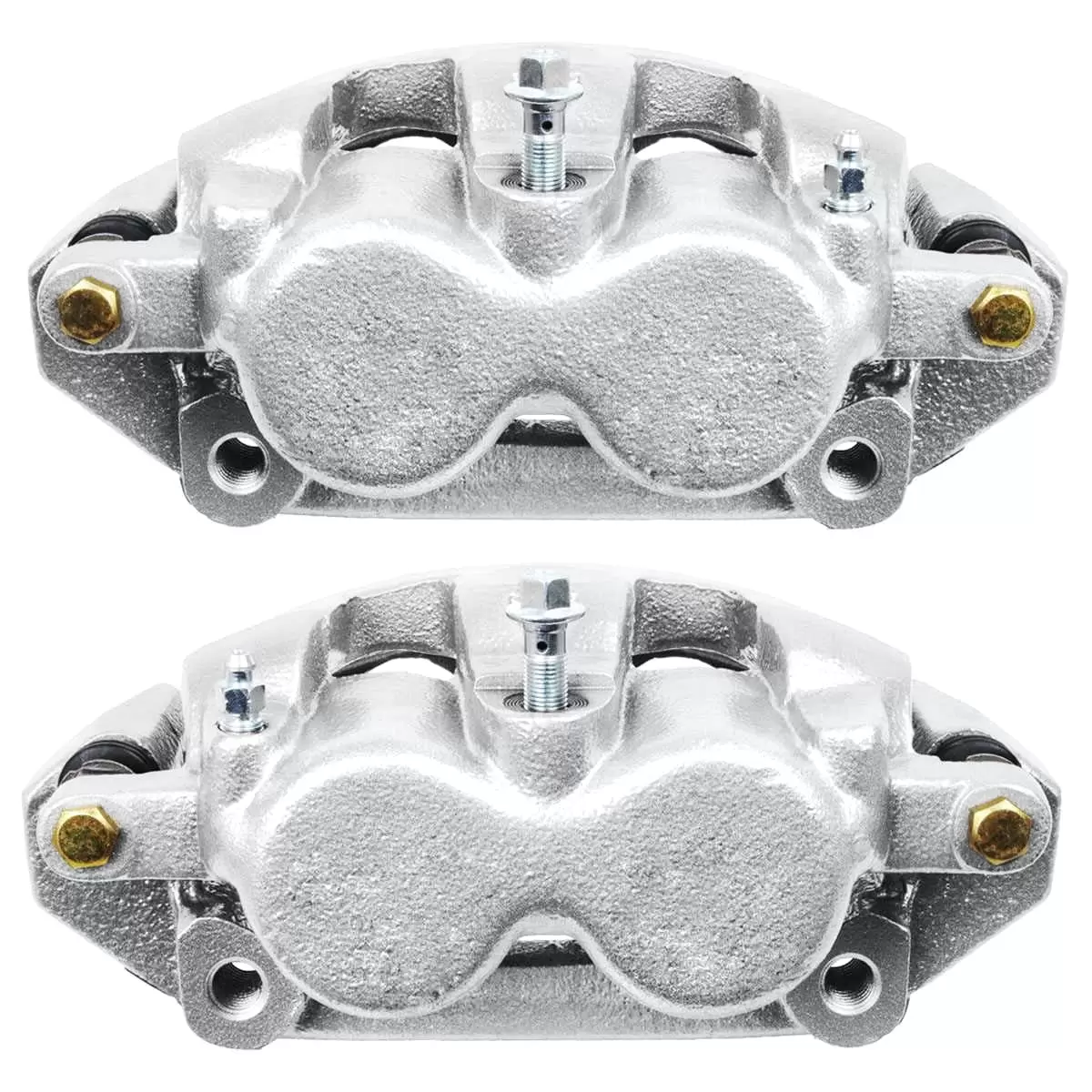 AutoShack Front New Brake Calipers Assembly with Bracket Set of 2 Driver and Passenger Side Replacement for 2005-2008 Dodge Dakota 2006-2008 Ram 1500 2006-2009 Mitsubishi Raider 4.7L 5.7L 4WD AWD RWD