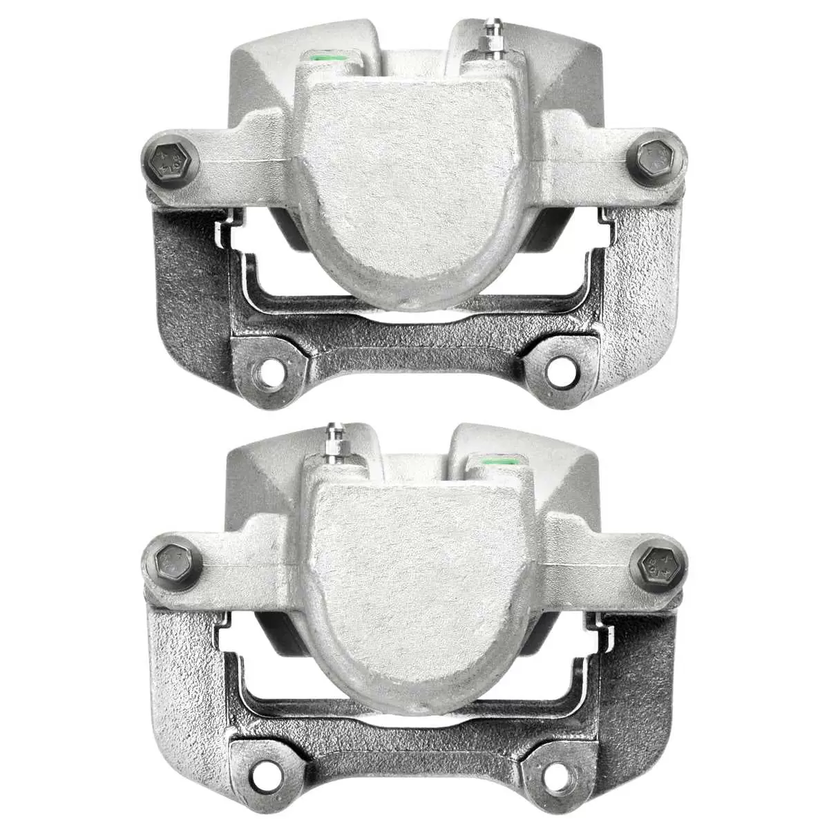 AutoShack Front New Brake Calipers Assembly with Bracket Set of 2 Driver and Passenger Side Replacement for 2005-2008 Dodge Magnum 2006-2016 Charger 2009-2016 Challenger 2005-2016 Chrysler 300 V6 RWD