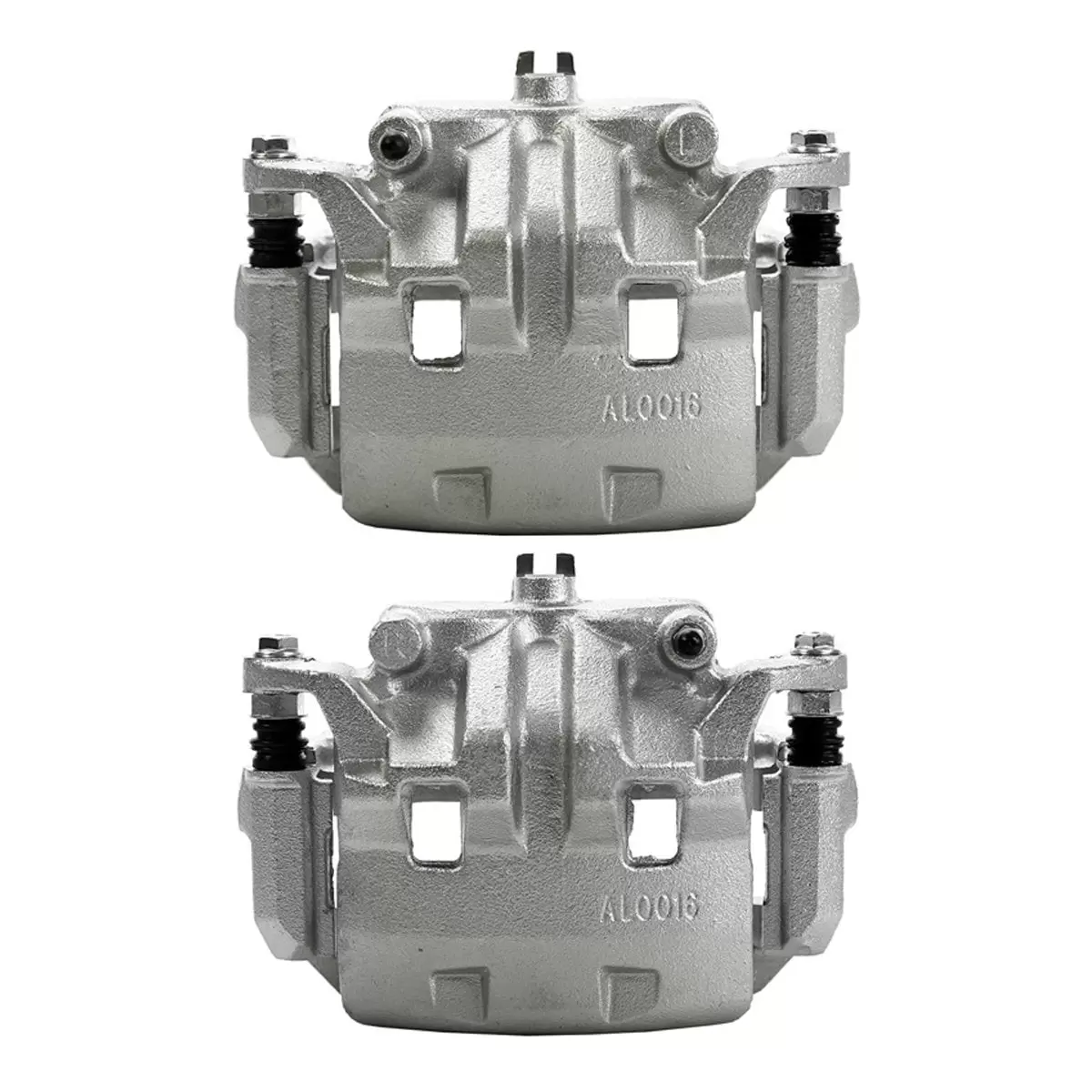 AutoShack Front New Brake Calipers Assembly with Bracket Set of 2 Driver and Passenger Side Replacement for 2005-2012 Nissan Pathfinder 2005-2015 Xterra 2005-2019 Frontier 2009-2012 Suzuki Equator 4WD