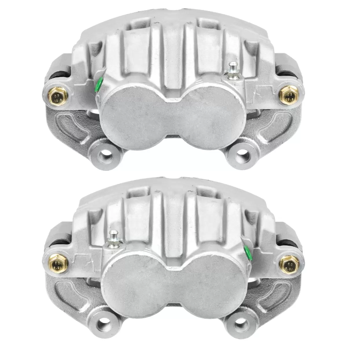 AutoShack Front New Brake Calipers Assembly with Bracket Set of 2 Driver and Passenger Side Replacement for 2008 2009 2010 2011 2012 2013 2014 Cadillac CTS 3.0L 3.6L V6 AWD RWD