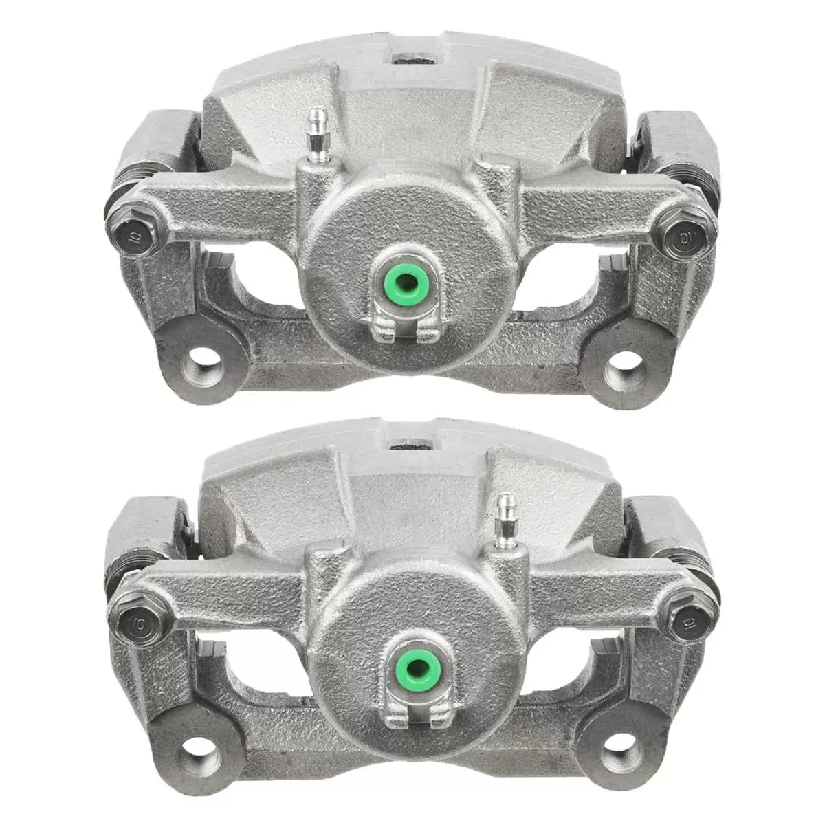 AutoShack Front New Brake Calipers Assembly with Bracket Set of 2 Driver and Passenger Side Replacement for 2008-2013 Nissan Rogue 2014-2015 Rogue Select 2010-2013 Suzuki Kizashi 2.4L 2.5L AWD FWD