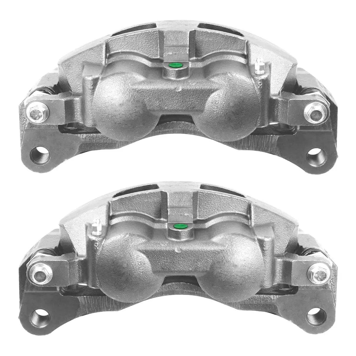 AutoShack Front New Brake Calipers Assembly with Bracket Set of 2 Driver and Passenger Side Replacement for 2008-2021 Ram 4500 5500 2008-2009 Sterling Truck Bullet 55 Bullet 45 V8 4 X 2 4 X 4 BC3192PR