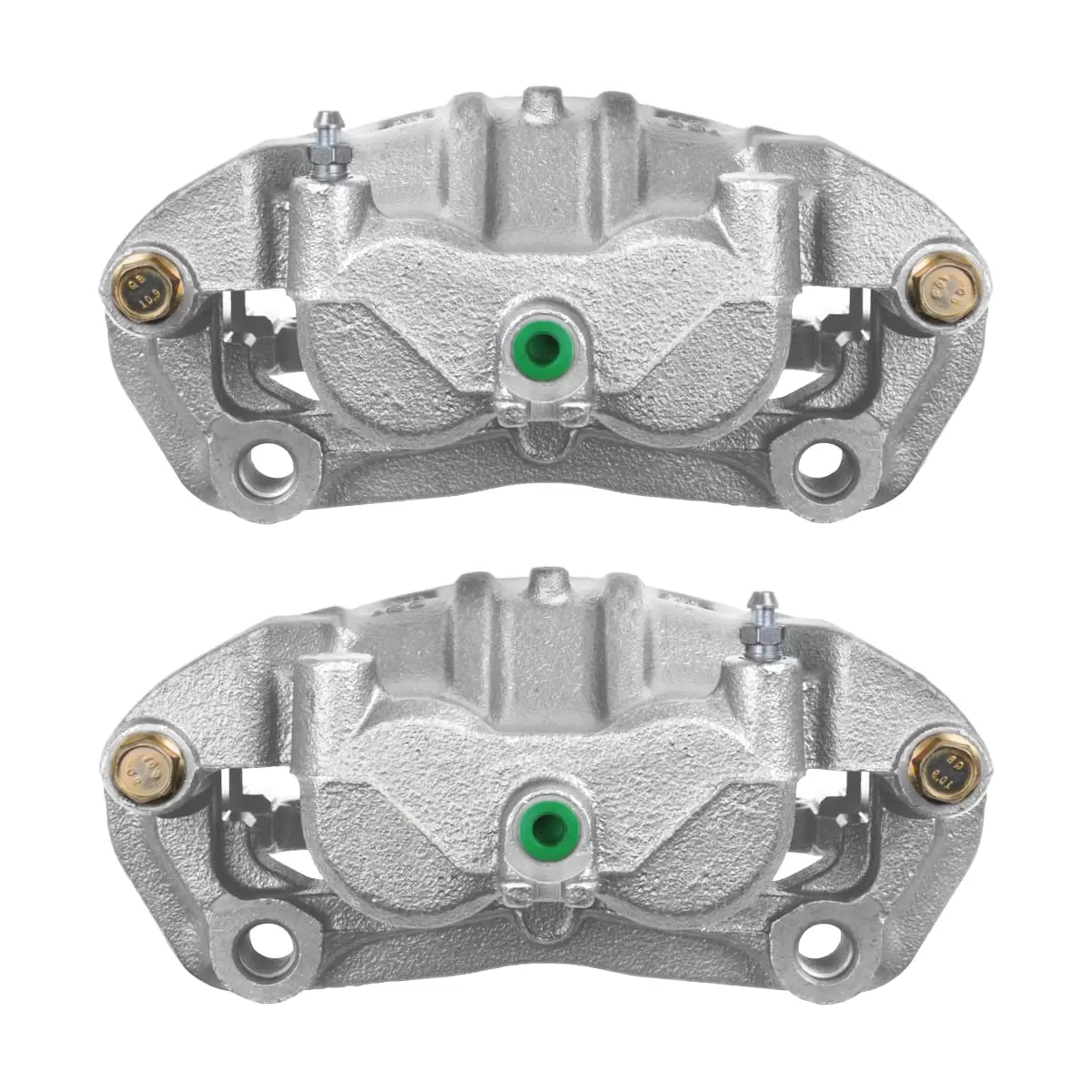 AutoShack Front New Brake Calipers Assembly with Bracket Set of 2 Driver and Passenger Side Replacement for 2011-2014 2018 2019 Nissan LEAF 2013-2018 NV200 2015-2016 Chevrolet City Express 2.0L FWD