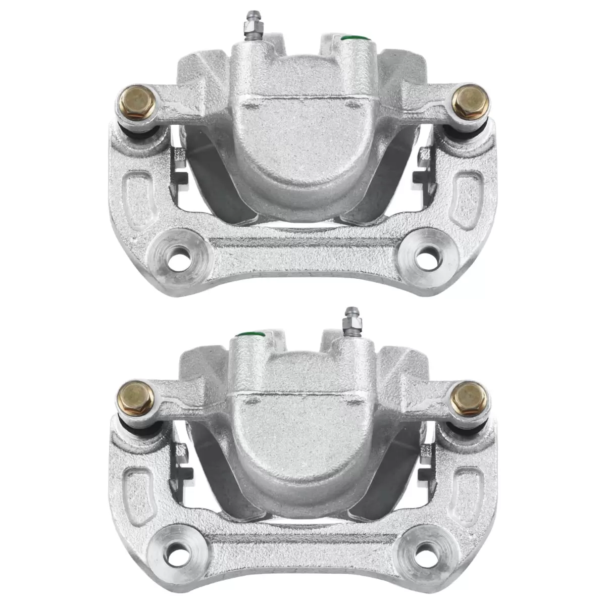 AutoShack Front New Brake Calipers Assembly with Bracket Set of 2 Driver and Passenger Side Replacement for 2013-2015 Chevrolet Malibu 2016 Malibu Limited 2011-2017 Buick Regal 2012-2016 LaCrosse FWD