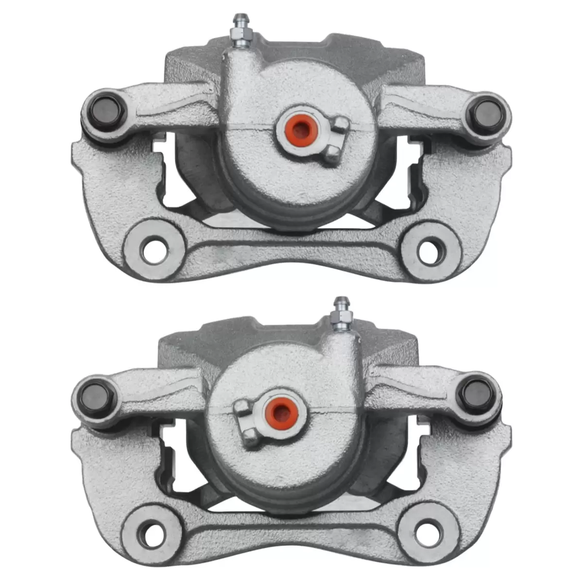 AutoShack Front New Brake Calipers Assembly with Bracket Set of 2 Driver and Passenger Side Replacement for 2014 2015 2016 2017 2018 Kia Soul 1.6L 2.0L FWD