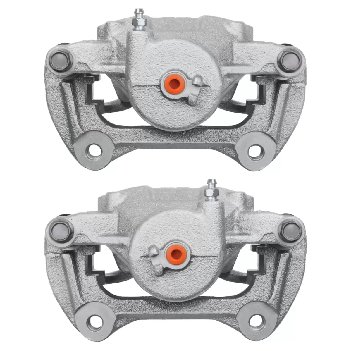 AutoShack Front New Brake Calipers Assembly with Bracket Set of 2 Driver and Passenger Side Replacement for 2014-2017 Kia Forte Koup 2014-2018 Forte5 2015-2018 Forte 2013-2015 Hyundai Veloster FWD