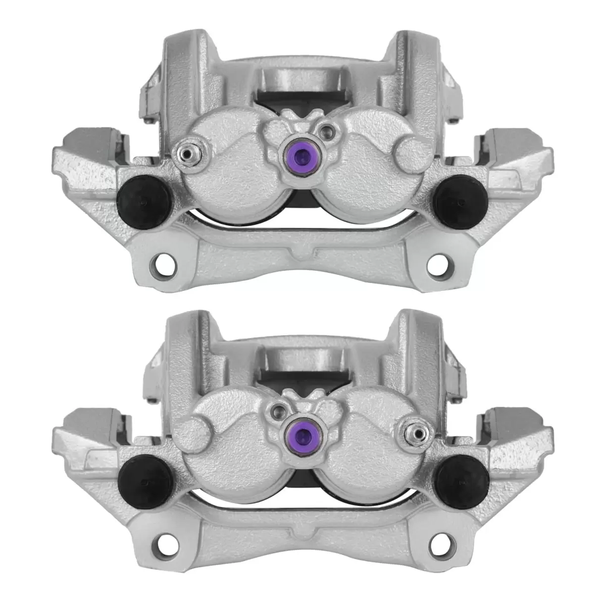 AutoShack Front New Brake Calipers Assembly with Bracket Set of 2 Driver and Passenger Side Replacement for 2015 2016 2017 2018 2019 2020 Ford Edge 2.0L 2.7L 3.5L V6 AWD FWD