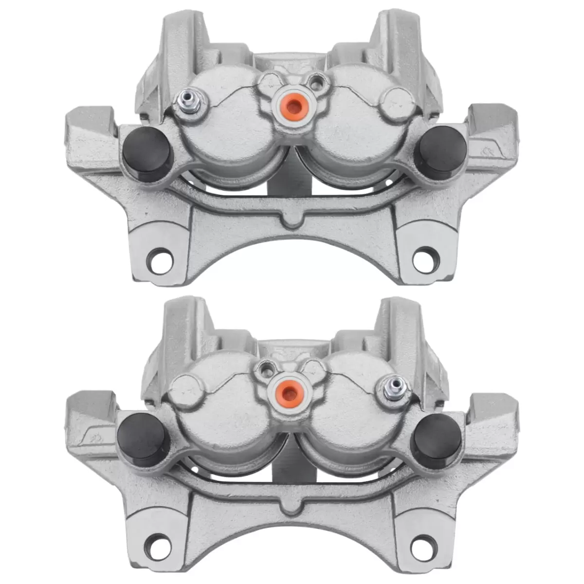 AutoShack Front New Brake Calipers Assembly with Bracket Set of 2 Driver and Passenger Side Replacement for 2015 2016 2017 2018 Ford Edge 2016-2018 Lincoln MKX 2.0L 2.7L 3.5L 3.7L V6 AWD FWD