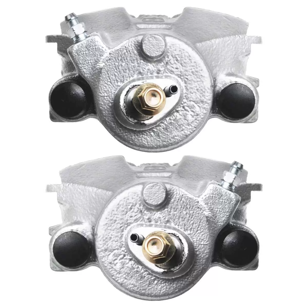 AutoShack Front New Brake Calipers Assembly Set of 2 Driver and Passenger Side Replacement for 1998-2010 VW Beetle 1999-2006 Golf 1999-2005 2011-2015 Jetta 2007-2009 Jetta City 2007-2010 Golf City FWD