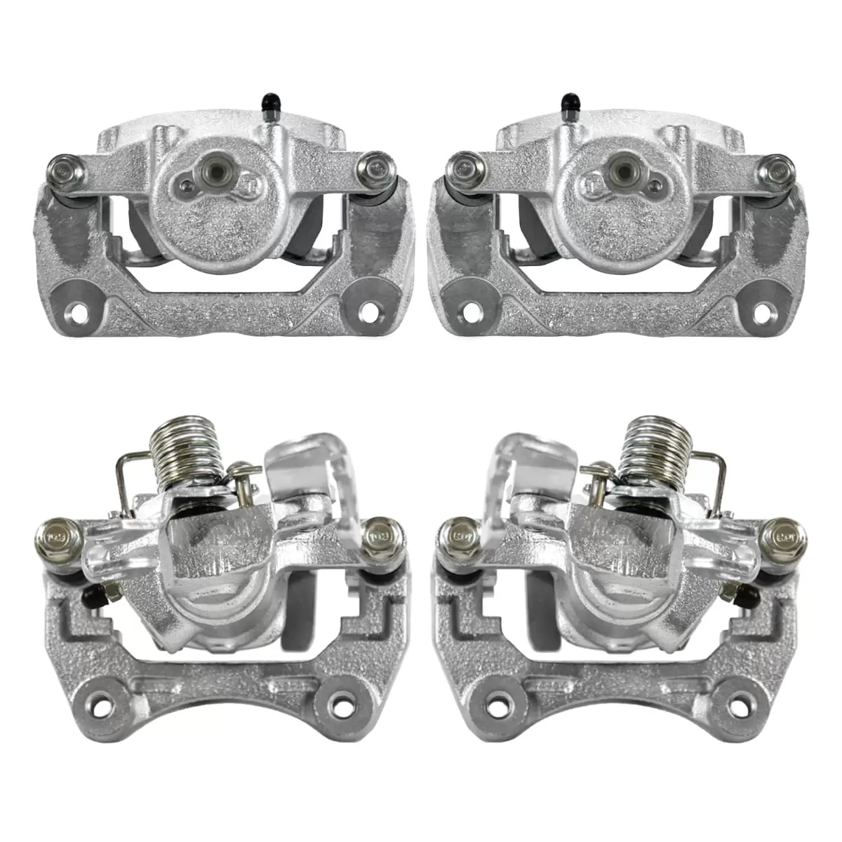 AutoShack Front and Rear New Brake Calipers Assembly with Bracket Set of 4 Replacement for 2006-2012 Ford Fusion 2006-2013 Mazda 6 2006 Lincoln Zephyr 2007-2012 MKZ 2006-2011 Mercury Milan FWD BC40034