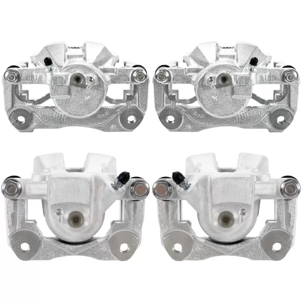 AutoShack Front and Rear New Brake Calipers Assembly with Bracket Set of 4 Replacement for 2007 2008 2009 2010 2011 Toyota Camry 2008-2011 Avalon 2007-2012 Lexus ES350 2.4L 2.5L 3.5L V6 FWD