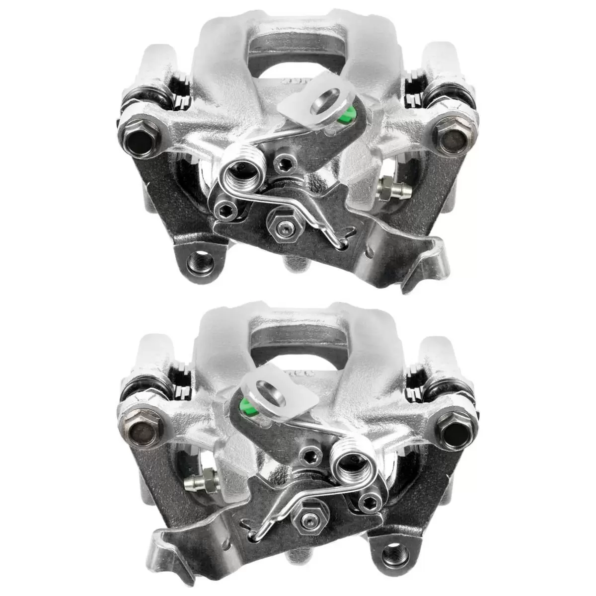 AutoShack Rear Brake Caliper Assembly with Bracket Set of 2 Driver and Passenger Side Replacement for Audi A3 Quattro VW Eos 10-14 Jetta Golf 12-13 Beetle 12-14 GTI 12-15 Passat Rotor Size 272mm