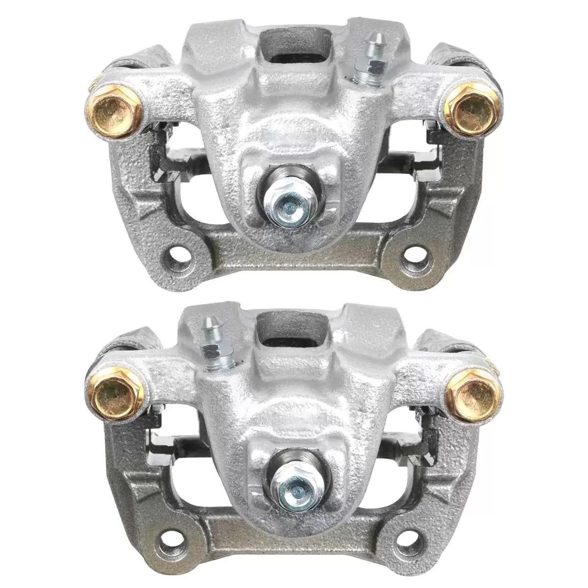 AutoShack Rear New Brake Calipers Assembly with Bracket Set of 2 Driver and Passenger Side Replacement for 2003-2006 2007 2008 Honda Pilot 2001 2002 2003 2004 2005 2006 Acura MDX 3.5L V6 AWD FWD