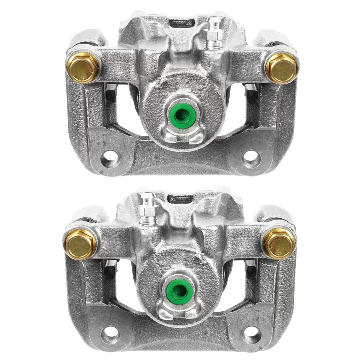 AutoShack Rear New Brake Calipers Assembly with Bracket Set of 2 Driver and Passenger Side Replacement for 2003-2011 Honda Element 1999-2003 2004 2005 2006 2007 2008 Acura TL 2.4L 3.2L V6 4WD FWD