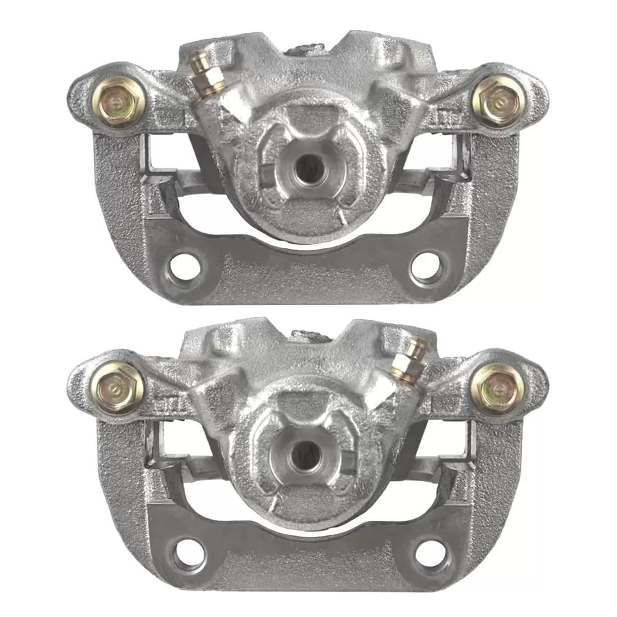 AutoShack Rear New Brake Calipers Assembly with Bracket Set of 2 Driver and Passenger Side Replacement for 2005 2006 2007 2008 2009 2010 Honda Odyssey 3.5L V6 FWD