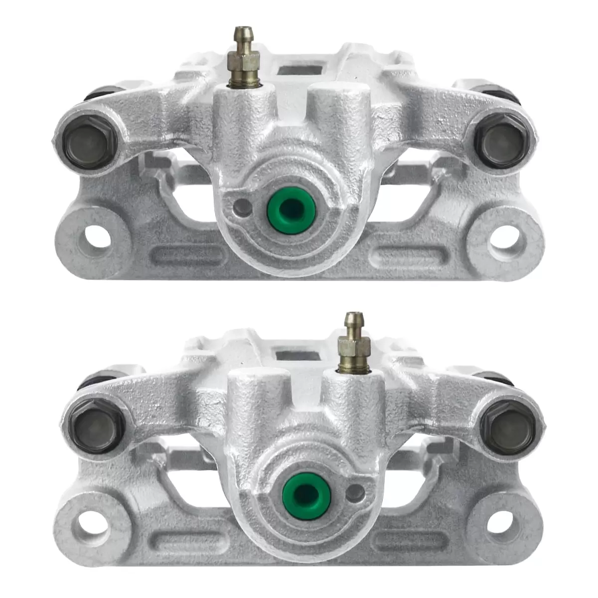 AutoShack Rear New Brake Calipers Assembly with Bracket Set of 2 Driver and Passenger Side Replacement for 2005-2015 Nissan Xterra 2005-2019 Frontier 2009-2012 Suzuki Equator 2.5L 4.0L V6 4WD RWD