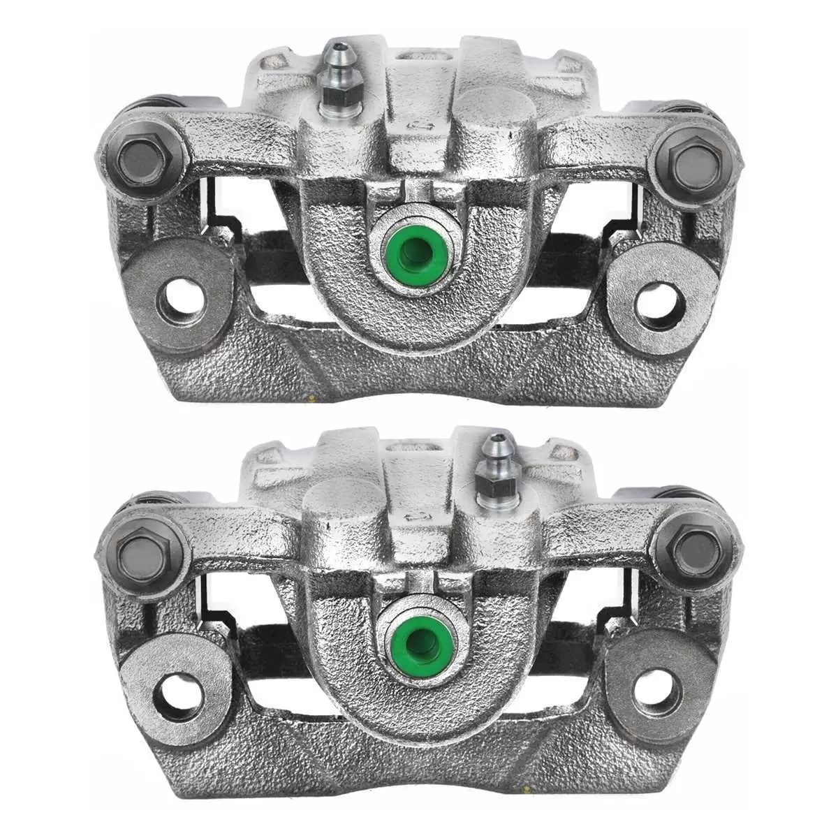 AutoShack Rear New Brake Calipers Assembly with Bracket Set of 2 Driver and Passenger Side Replacement for 2007-2010 Ford Edge 2007-2012 Mazda CX-7 2007-2010 Lincoln MKX 2.3L 2.5L 3.5L V6 AWD FWD