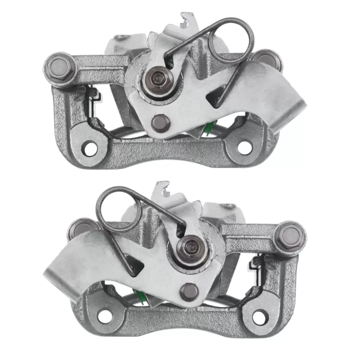 AutoShack Rear New Brake Calipers Assembly with Bracket Set of 2 Driver and Passenger Side Replacement for 2012 2013 2014 2015 2016 2017 Hyundai Accent 1.6L FWD